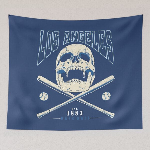 Item preview, Skull Los Angeles Baseball Vintage designed and sold by FlashCraft Design.