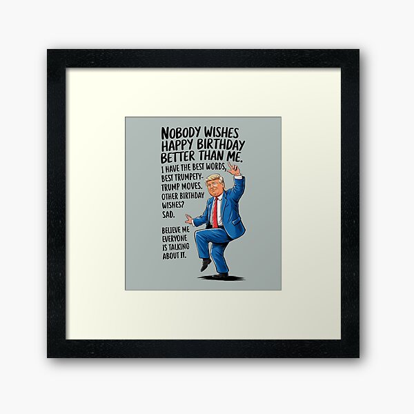 Item preview, Trump Dancing Birthday Wishes  designed and sold by HowToCanadian.