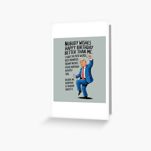 Item preview, Trump Dancing Birthday Wishes  designed and sold by HowToCanadian.
