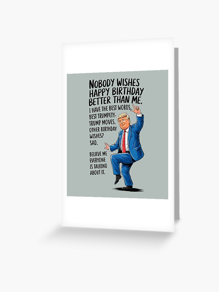 Tarjetas De Felicitación For Sale Con La Obra «Feliz Cumpleaños - Tarjeta De Donald Trump, Tarjetas De Felicitación Meme» De Avit1