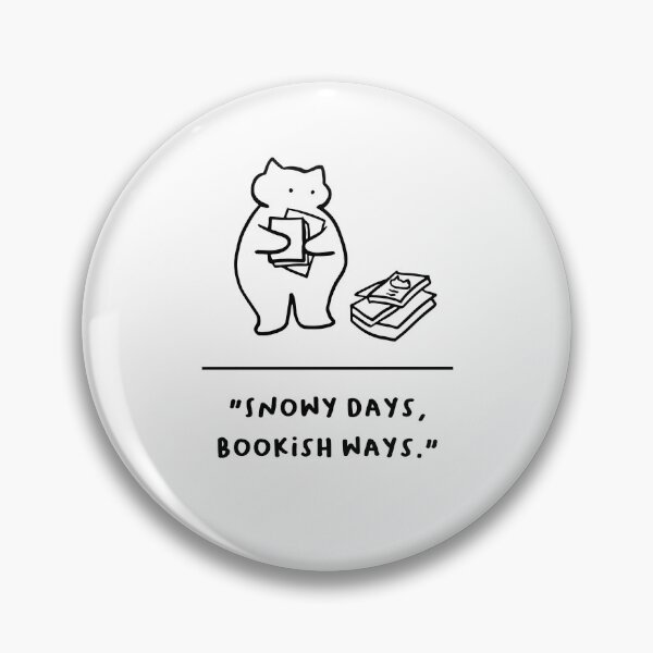 Item preview, "Snowy Days, Bookish Ways" designed and sold by RM-Journey.