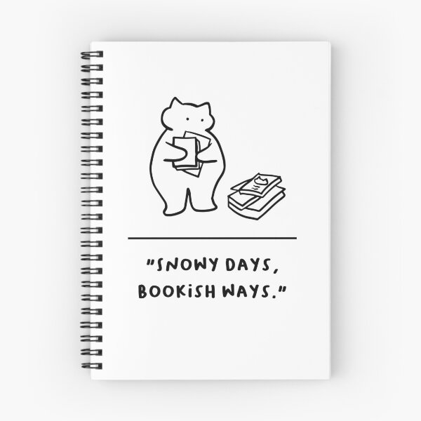 Item preview, "Snowy Days, Bookish Ways" designed and sold by RM-Journey.