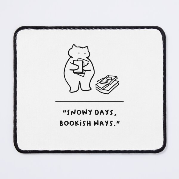 Item preview, "Snowy Days, Bookish Ways" designed and sold by RM-Journey.