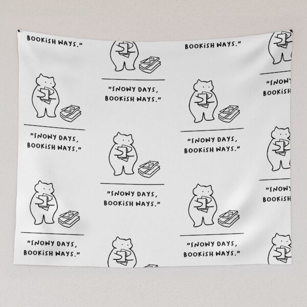 Item preview, "Snowy Days, Bookish Ways" designed and sold by RM-Journey.