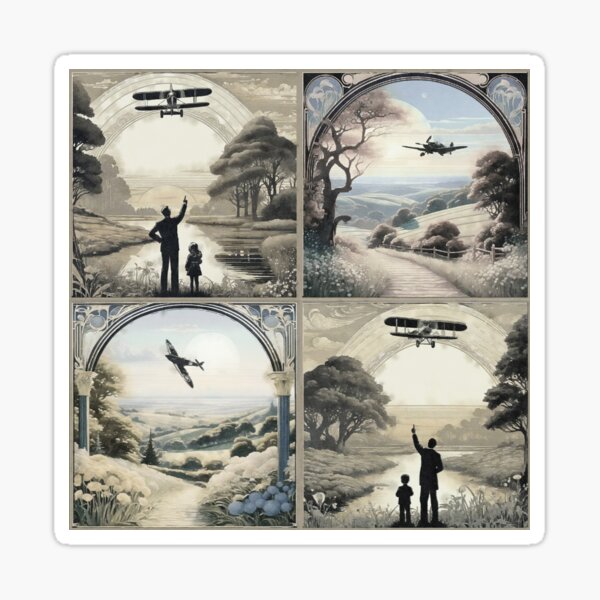 Item preview, Sepia Skies: Nostalgic Aviation Moments  designed and sold by pinebluedesign.