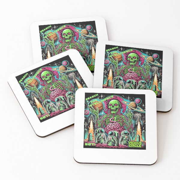 Item preview, Outer Space Skeleton for the Curious Mind CLASSIC T-SHIRT designed and sold by inkfluenceart.