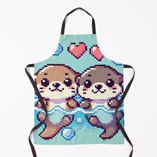Item preview, two otters who love each other designed and sold by TheMysticCats.