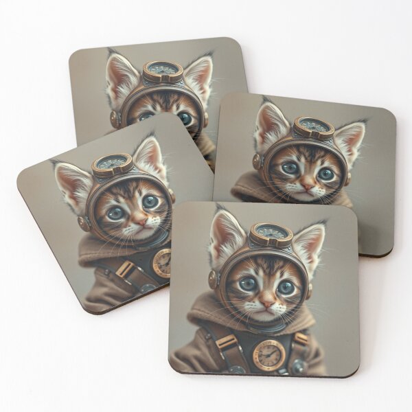 Item preview, Tabby Steampunk Kitten designed and sold by Skye Ryan-Evans.