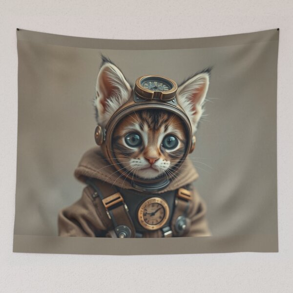Item preview, Tabby Steampunk Kitten designed and sold by Skye Ryan-Evans.