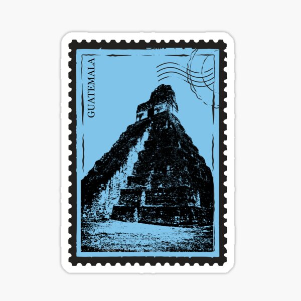 Item preview, Tikal Travel Stamp - Guatemala designed and sold by sightseer-steph.
