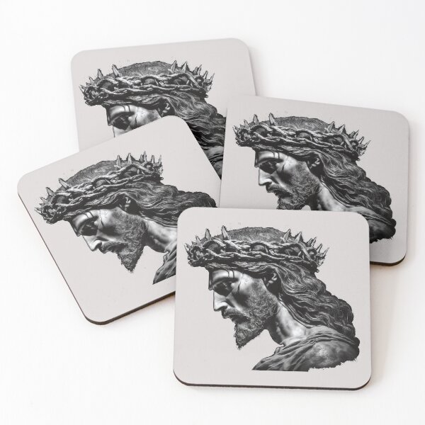Item preview, Jesus grey scale designed and sold by theL3Studio.