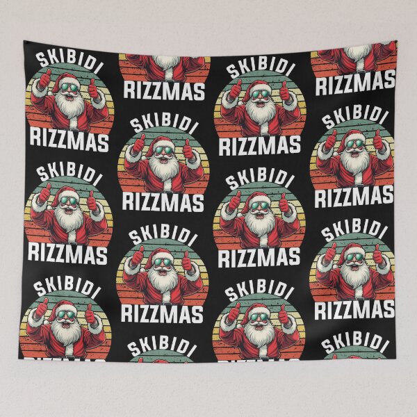 Item preview, Skibidi Rizzmas Christmas Rizz Santa Claus Charisma Xmas Kid T-Shirt designed and sold by ViviWyco.