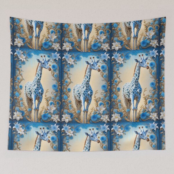 Item preview, SERENGETI GIRAFFE ~Spirit Animal~ Blanket/Tapestry~Big Wild Wildlife Nature Lover~College Dorm~AirBnB Real Estate Travel Guest Home Decor~Birthday Christmas Gift designed and sold by Spinning Plates 360.