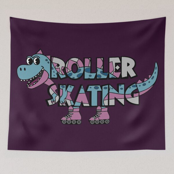Item preview, ROLLER SKATING DERBY-  T REX DINOSAUR designed and sold by Gihan-Design.