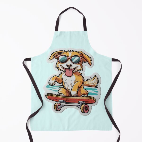 Item preview, Skateboarding Dog - Canine Wearing Sunglasses At Beach designed and sold by Fantasy Masterpiece.
