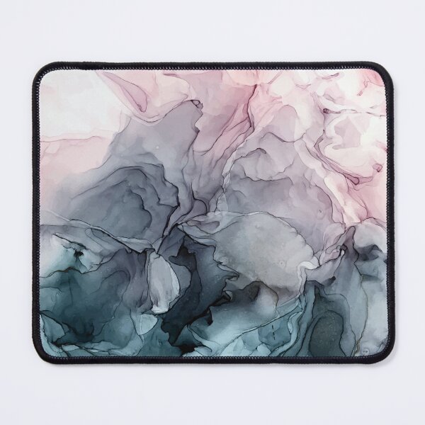 Item preview, Blush and Payne's Grey Flowing Abstract Painting designed and sold by Elizabeth  Karlson.