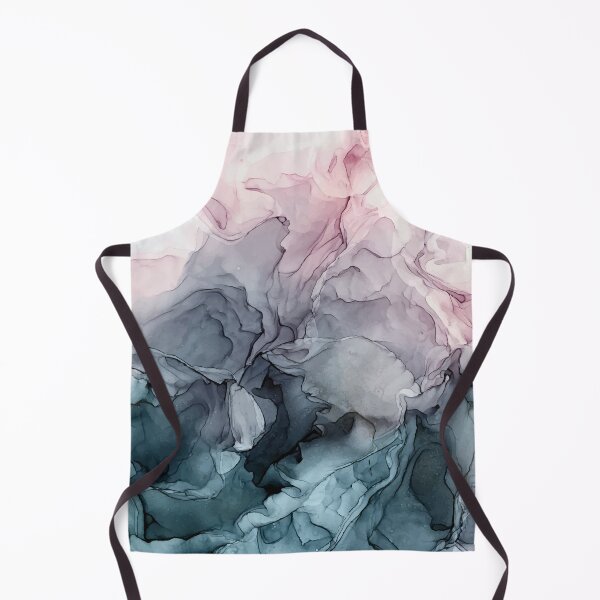 Item preview, Blush and Payne's Grey Flowing Abstract Painting designed and sold by Elizabeth  Karlson.