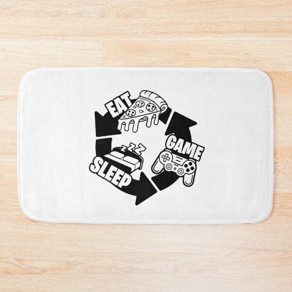 Item preview, Eat Sleep Game Repeat - Funny Gaming Design designed and sold by Kubala Designs.