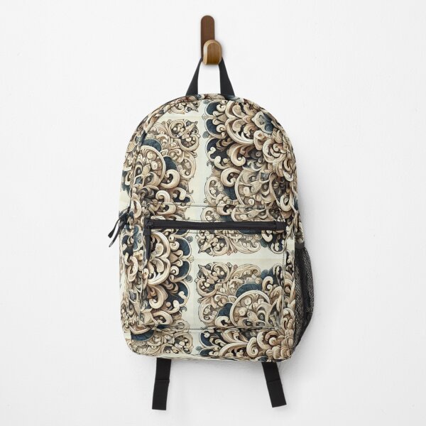 Item preview, Ornate Floral Mandala Design in Cream and Blue designed and sold by Alta-store.
