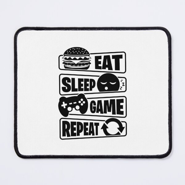Item preview, Eat Sleep Game Repeat - Funny Gaming Design designed and sold by Kubala Designs.