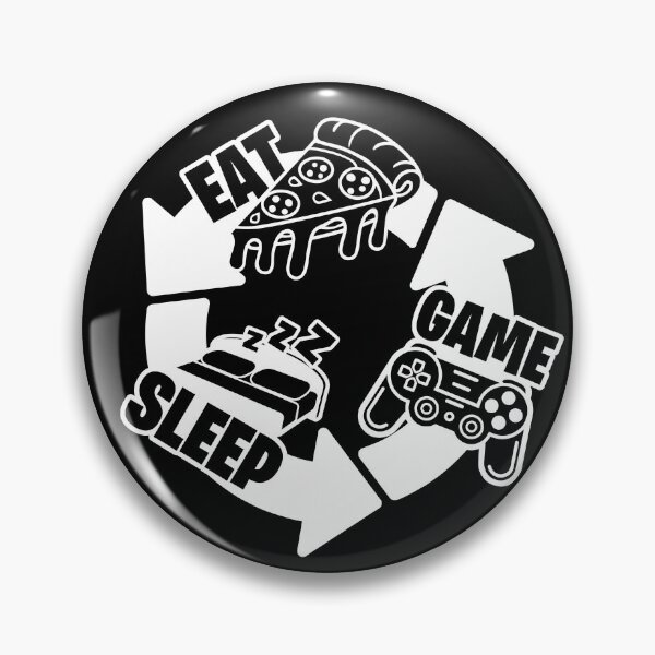 Item preview, Eat Sleep Game Repeat - Funny Gaming Design designed and sold by Kubala Designs.