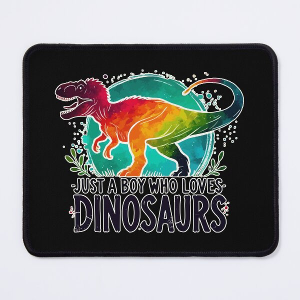Item preview, Just A Boy Who Loves Dinosaurs Colorful Watercolor designed and sold by TomFrontierArt.