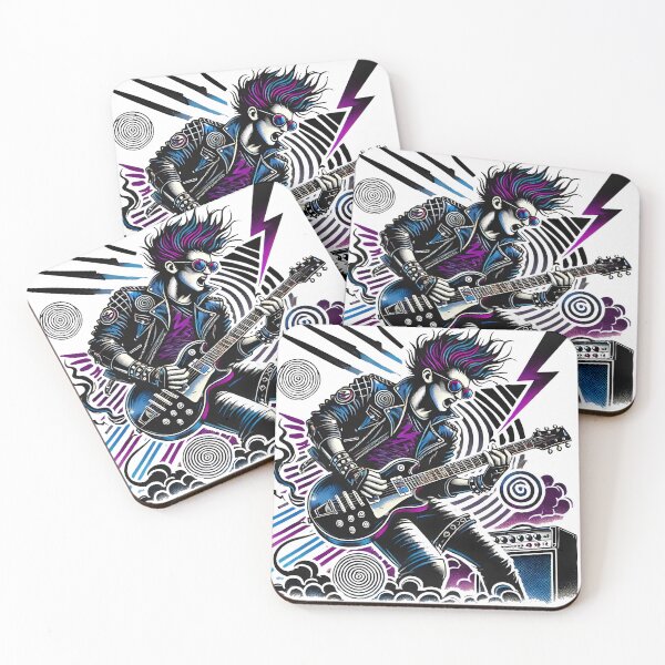 Item preview, Playing Rock with the Retro guitar. designed and sold by JonelleTshirts.