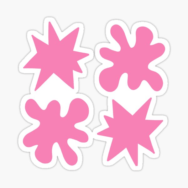 Item preview, Kiki/Bouba - pink and white designed and sold by Lingthusiasm.