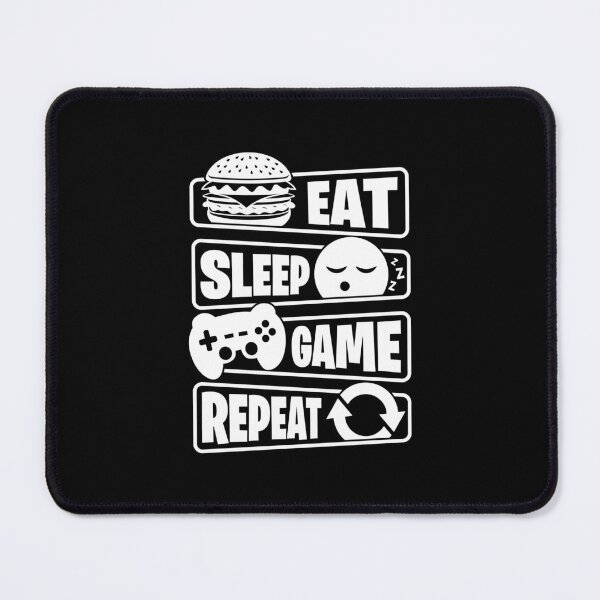 Item preview, Eat Sleep Game Repeat - Funny Gaming Design designed and sold by Kubala Designs.
