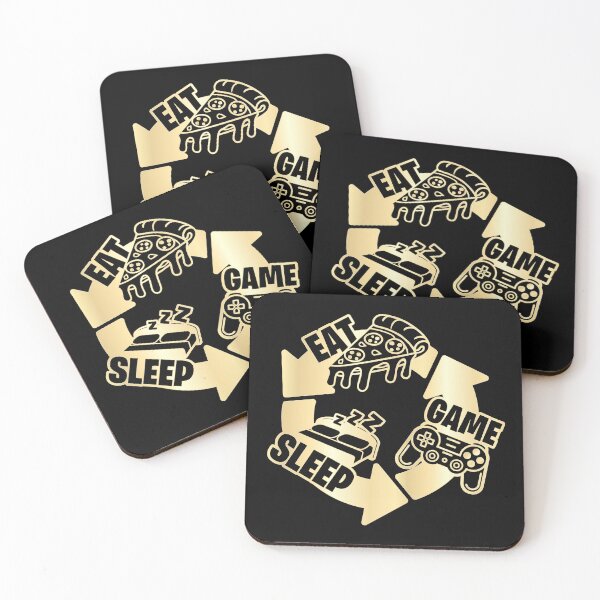 Item preview, Eat Sleep Game Repeat - Funny Gaming Design designed and sold by Kubala Designs.