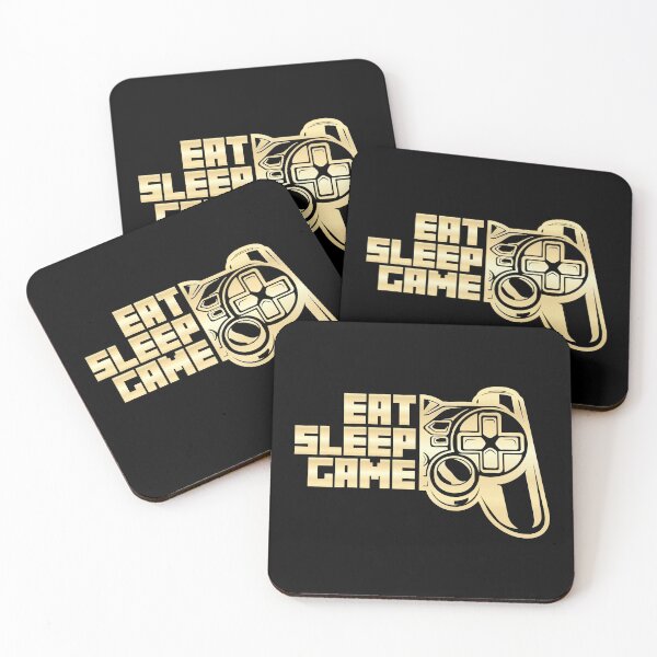 Item preview, Eat Sleep Game Repeat - Funny Gaming Design designed and sold by Kubala Designs.