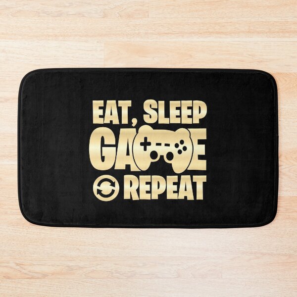Item preview, Eat Sleep Game Repeat - Funny Gaming Design designed and sold by Kubala Designs.