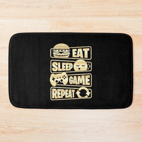Item preview, Eat Sleep Game Repeat - Funny Gaming Design designed and sold by Kubala Designs.