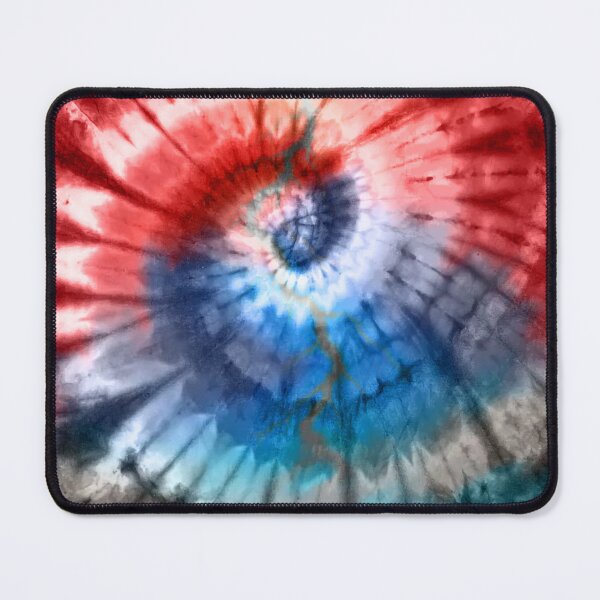 Item preview, Red and Blue Tie Dye Spiral Dead head Painting designed and sold by AuroraXGreen.