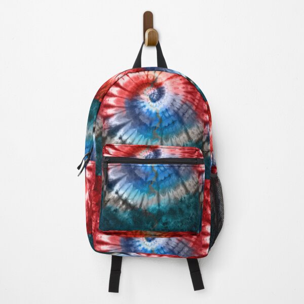 Item preview, Red and Blue Tie Dye Spiral Dead head Painting designed and sold by AuroraXGreen.
