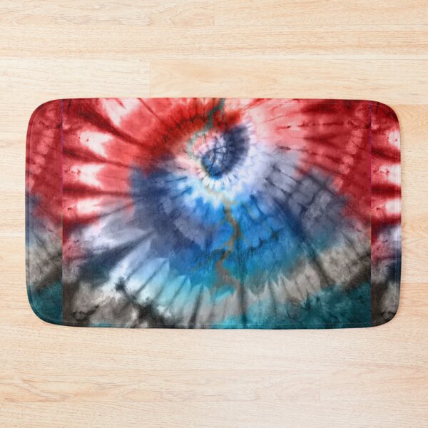 Item preview, Red and Blue Tie Dye Spiral Dead head Painting designed and sold by AuroraXGreen.