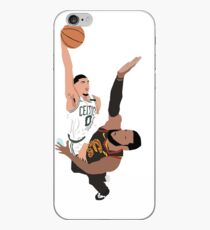 Jayson Tatum Dunk on LeBron James iPhone Case