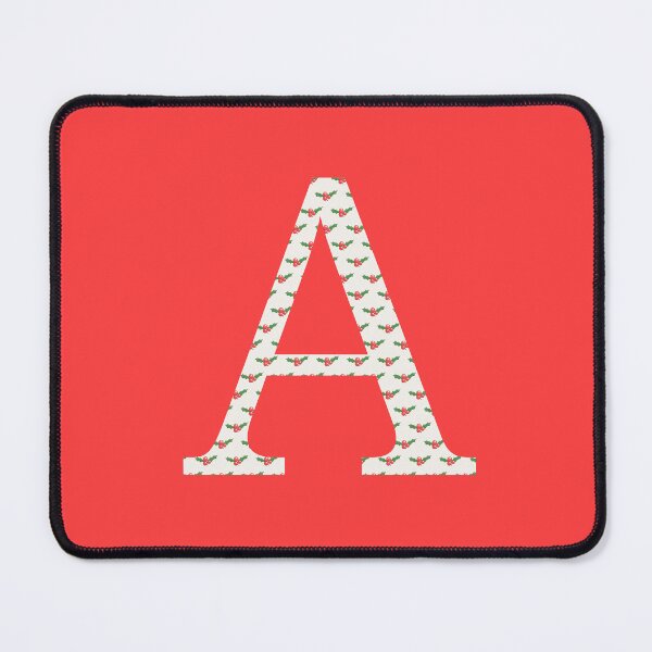 Item preview, Christmas Holly initial letter A designed and sold by AmyJStickers.