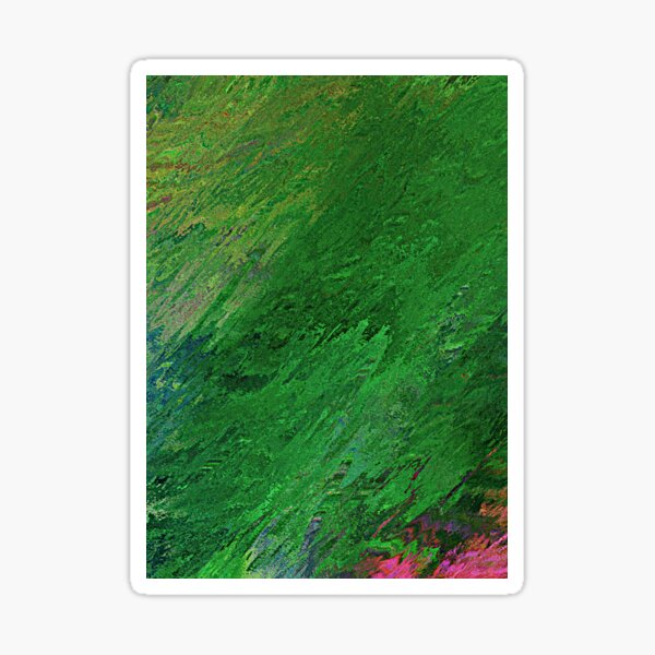 Mountain Minor Range Abstract Moisture de Mountain Glitch Art Sticker