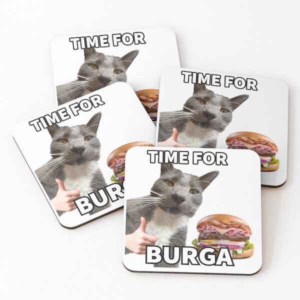 Item preview, time for burga cat designed and sold by Dooby's Bizarre .