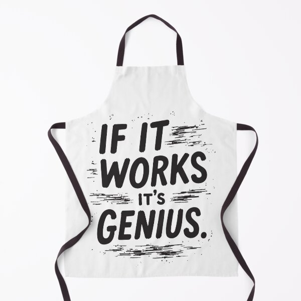Item preview, If It Works, It's Genius - Funny Tech Typography Design for Programmers and Engineers v.2 designed and sold by twisted-dot.