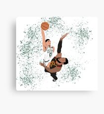 Jayson Tatum dunk on LeBron James Canvas Print