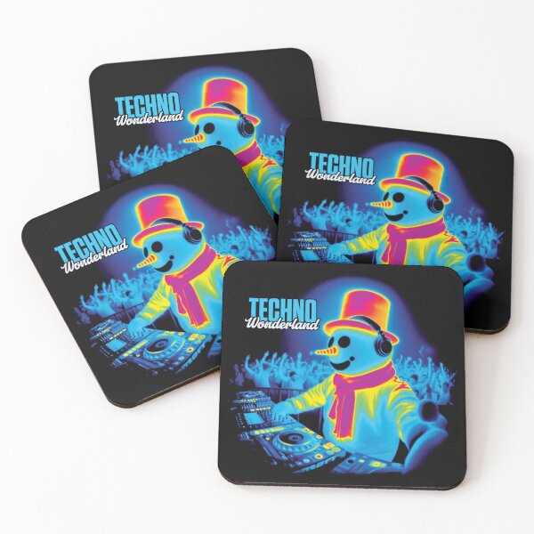 Item preview, Christmas DJ - Techno Wonderland - Funny Snowman Music designed and sold by Urban-Alien.