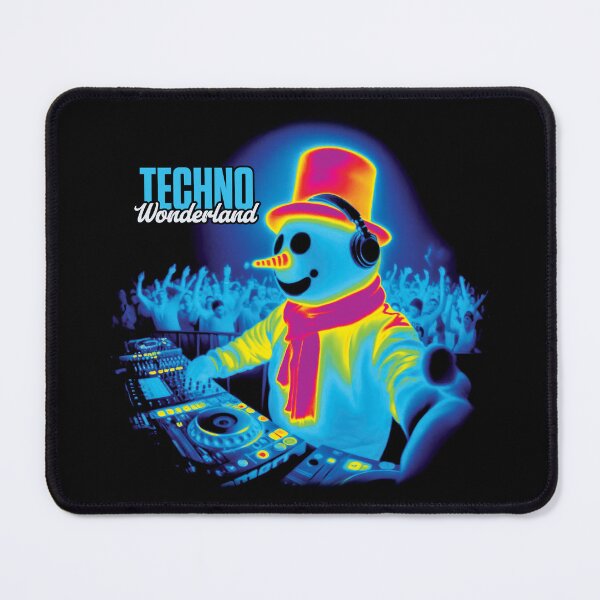 Item preview, Christmas DJ - Techno Wonderland - Funny Snowman Music designed and sold by Urban-Alien.