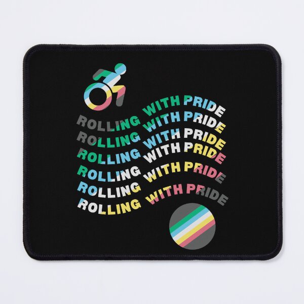Item preview, ROLLING WITH PRIDE, DISAILITY PRIDE. A great gift for anyone in a wheelchair. designed and sold by It's Wheelie Cool.