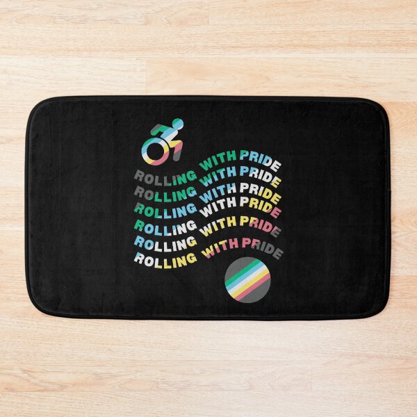 Item preview, ROLLING WITH PRIDE, DISAILITY PRIDE. A great gift for anyone in a wheelchair. designed and sold by It's Wheelie Cool.
