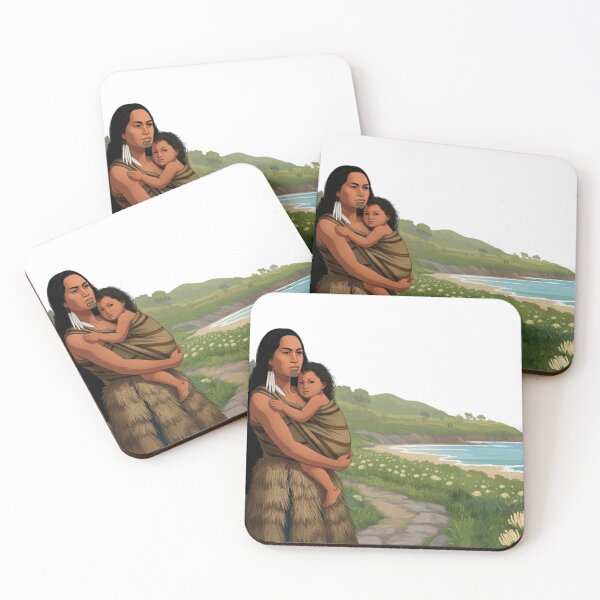 Item preview,  "Mother and Child by the Coast" designed and sold by Wiredart.