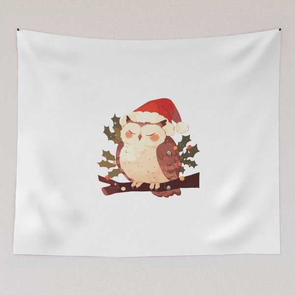 Item preview, Your cute happy friend christmas owl designed and sold by PatternFly.