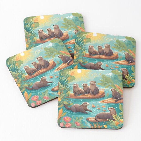 Item preview, Playful Otters classic tee Design designed and sold by TheSalesGalore.