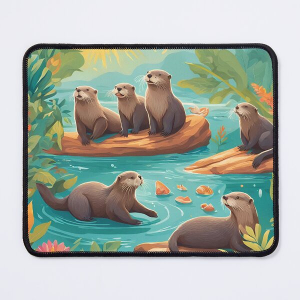 Item preview, Playful Otters classic tee Design designed and sold by TheSalesGalore.
